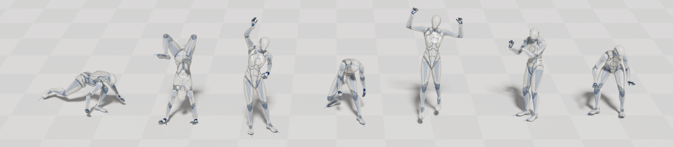 Teaser: diverse hand motions completed by our method